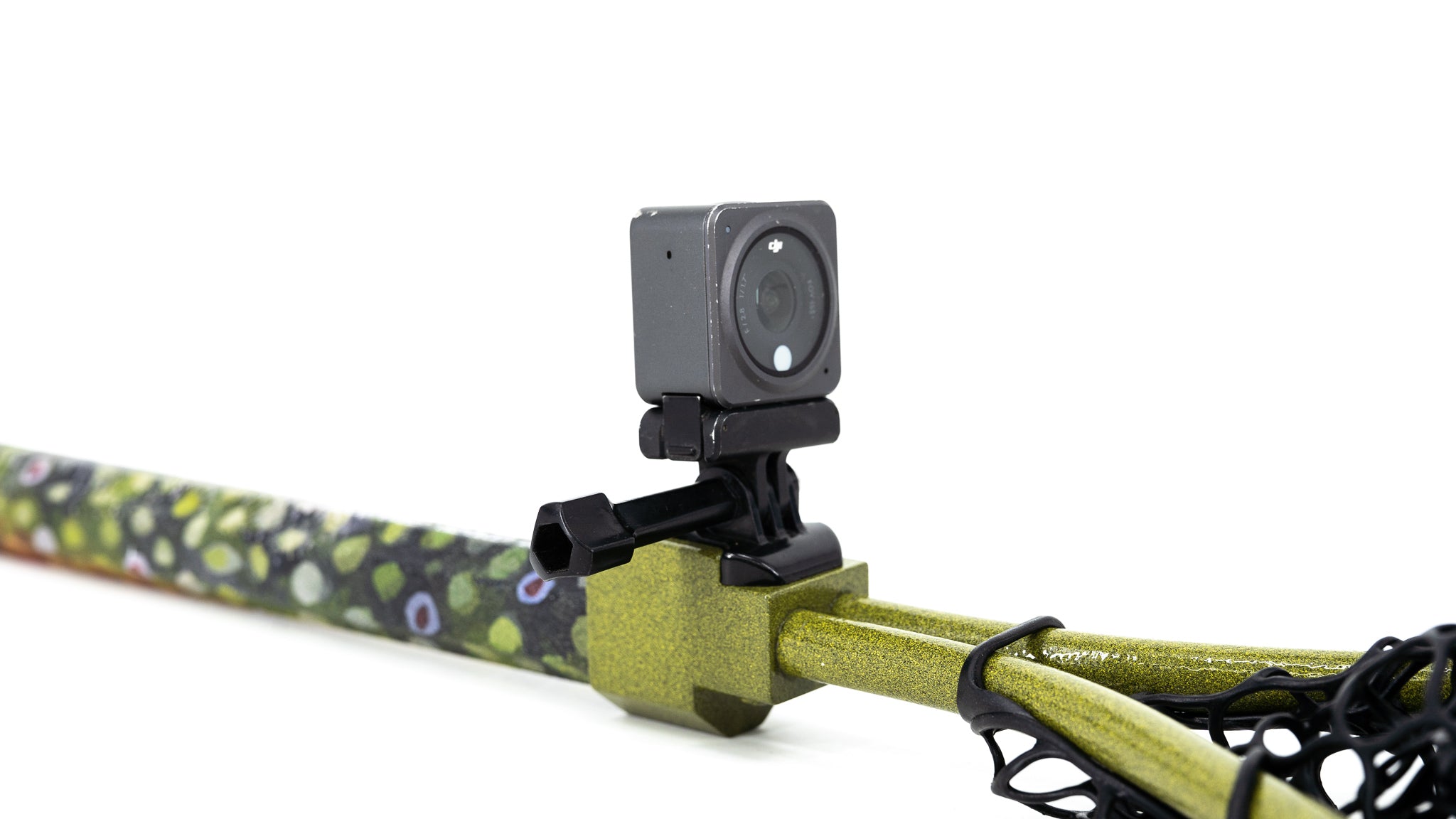 camera fishing net Vividia FP-420 all-in-one rod with 2MP underwater and 5" LCD monitor Oasis Scientific Please note Catch Cam Nets Natives