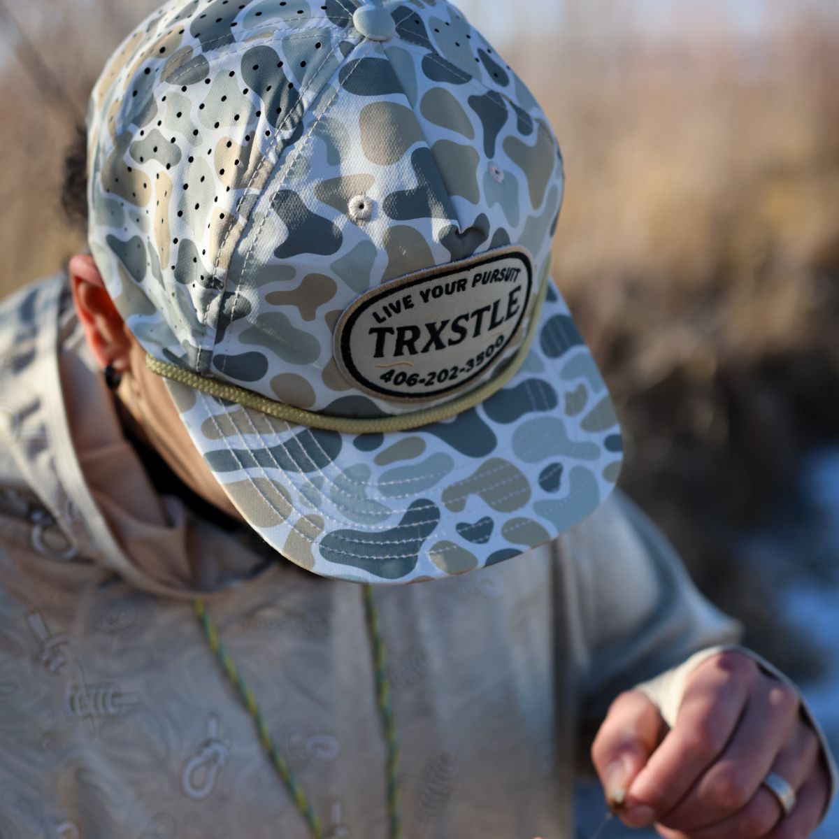 Trxstle Sandbar Sage Oval Hotline Hat