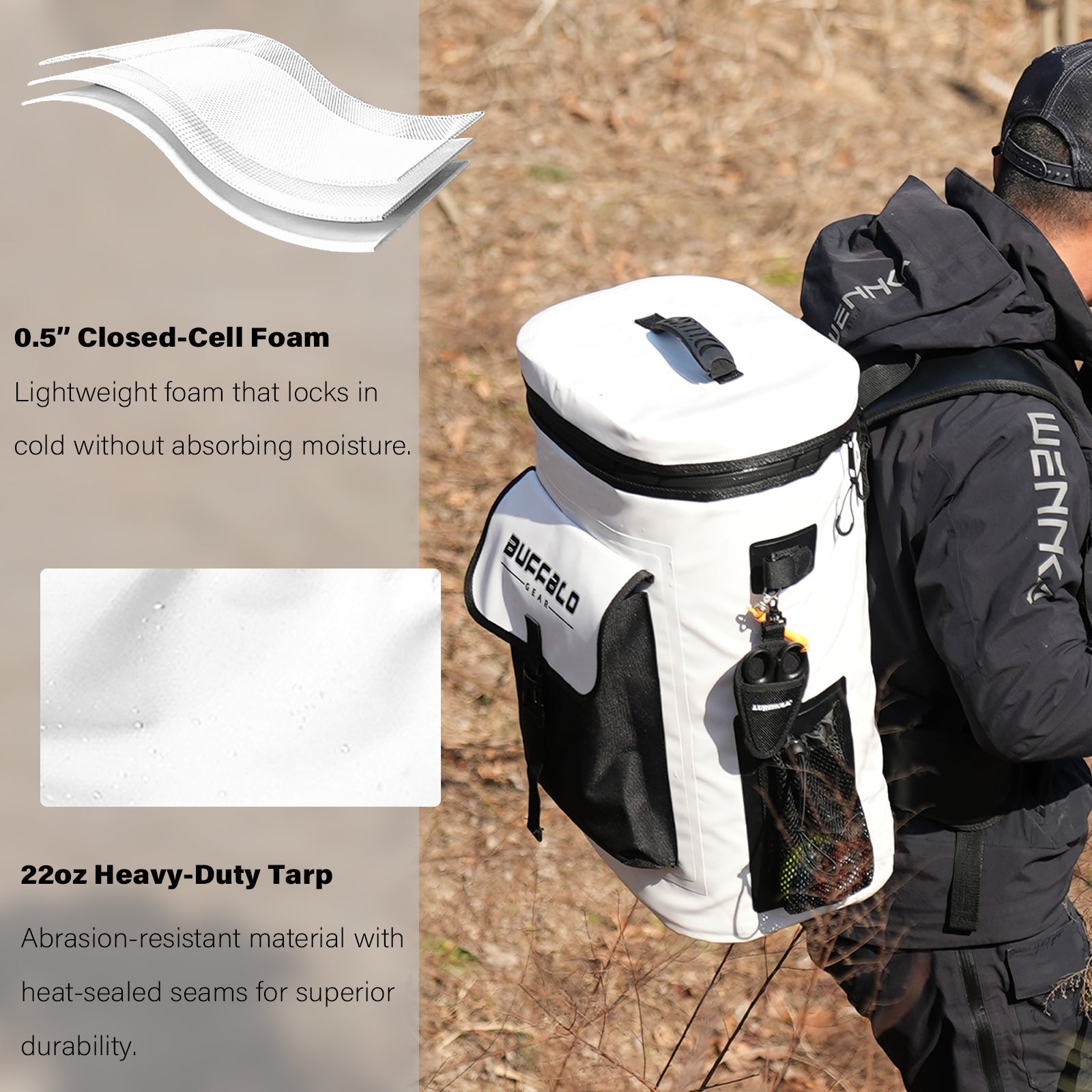 Buffalo 31QT Fish Cooler Backpack, Kill Backpack