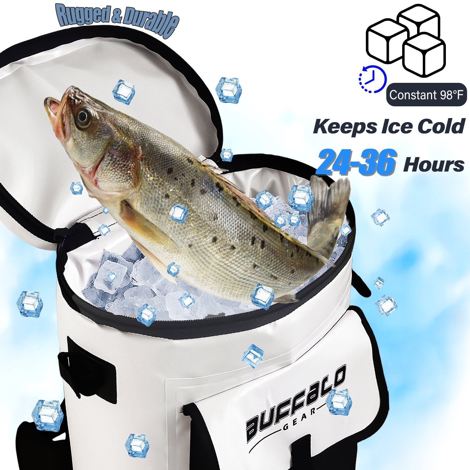Buffalo 31QT Fish Cooler Backpack, Kill Backpack