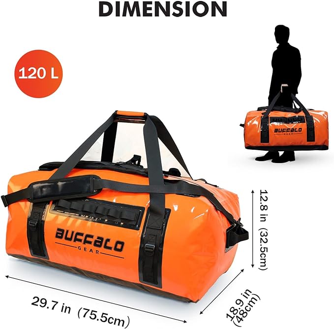Buffalo 127QT Duffel Dry Bag With Waterproof Zipper