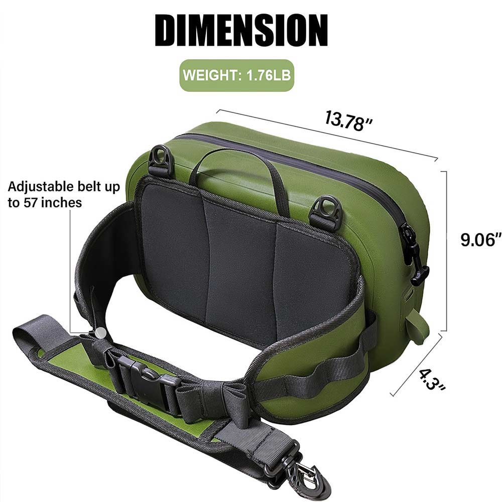 Buffalo 9.4QT Waterproof Fishing Fanny Pack