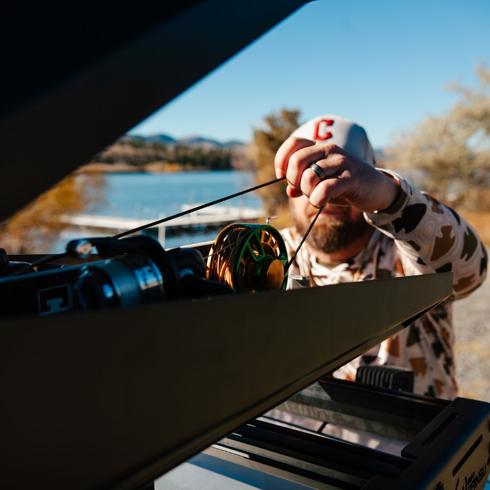 Trxstle's ARC Fishing Rod Carrier – Adjustable 10' | Up to 6 Rods - All Styles