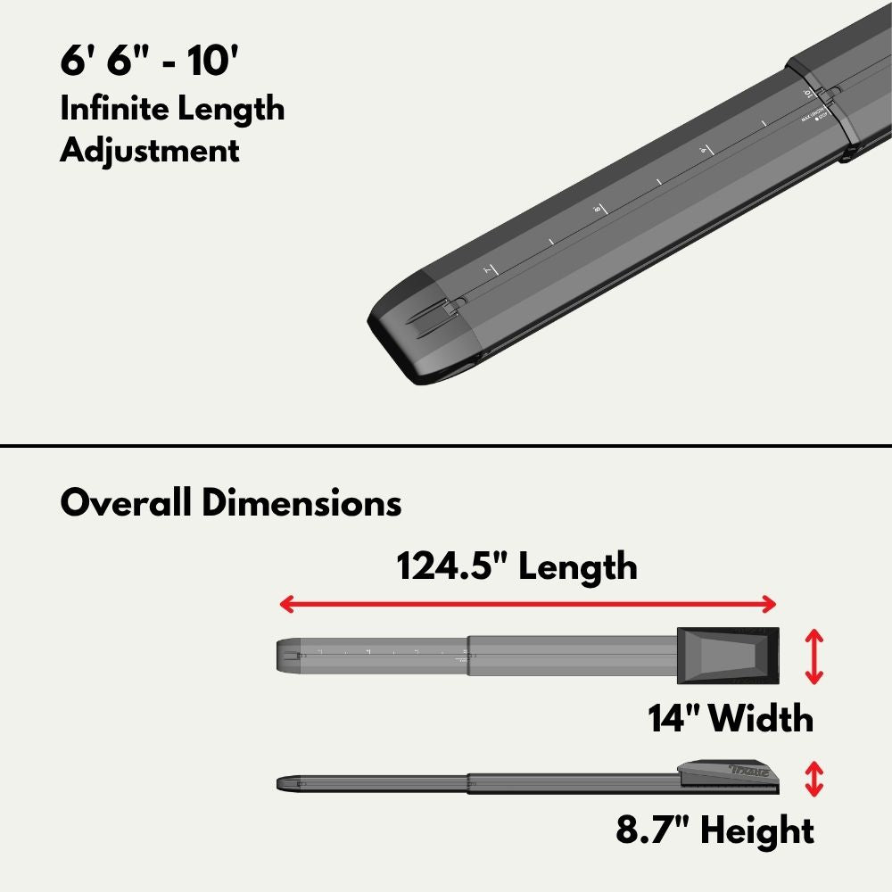Trxstle's ARC Fishing Rod Carrier – Adjustable 10' | Up to 6 Rods - All Styles
