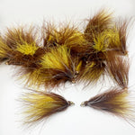 Cone Head Soft Hackle Streamer Brown/Yellow