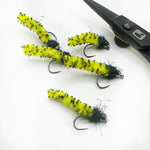Mottled Chartreuse Mop Fly Tungsten BH