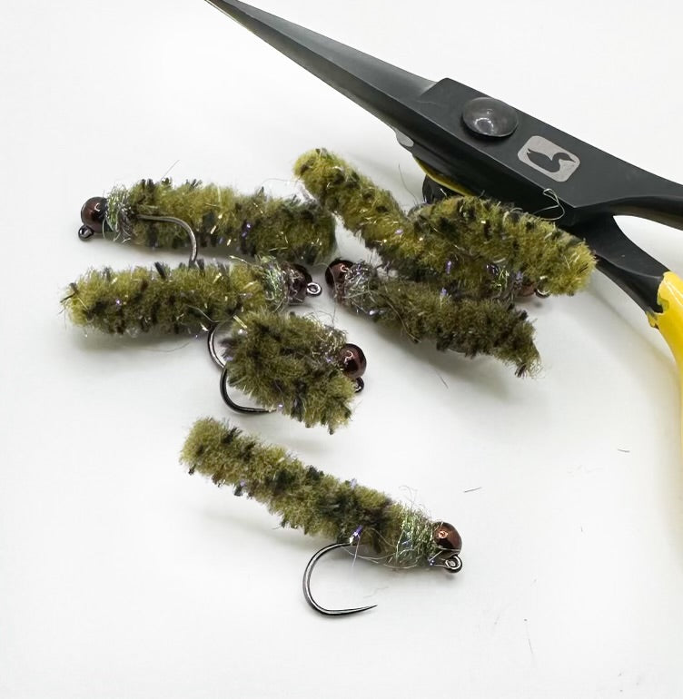 Olive Mop Fly Tungsten BH