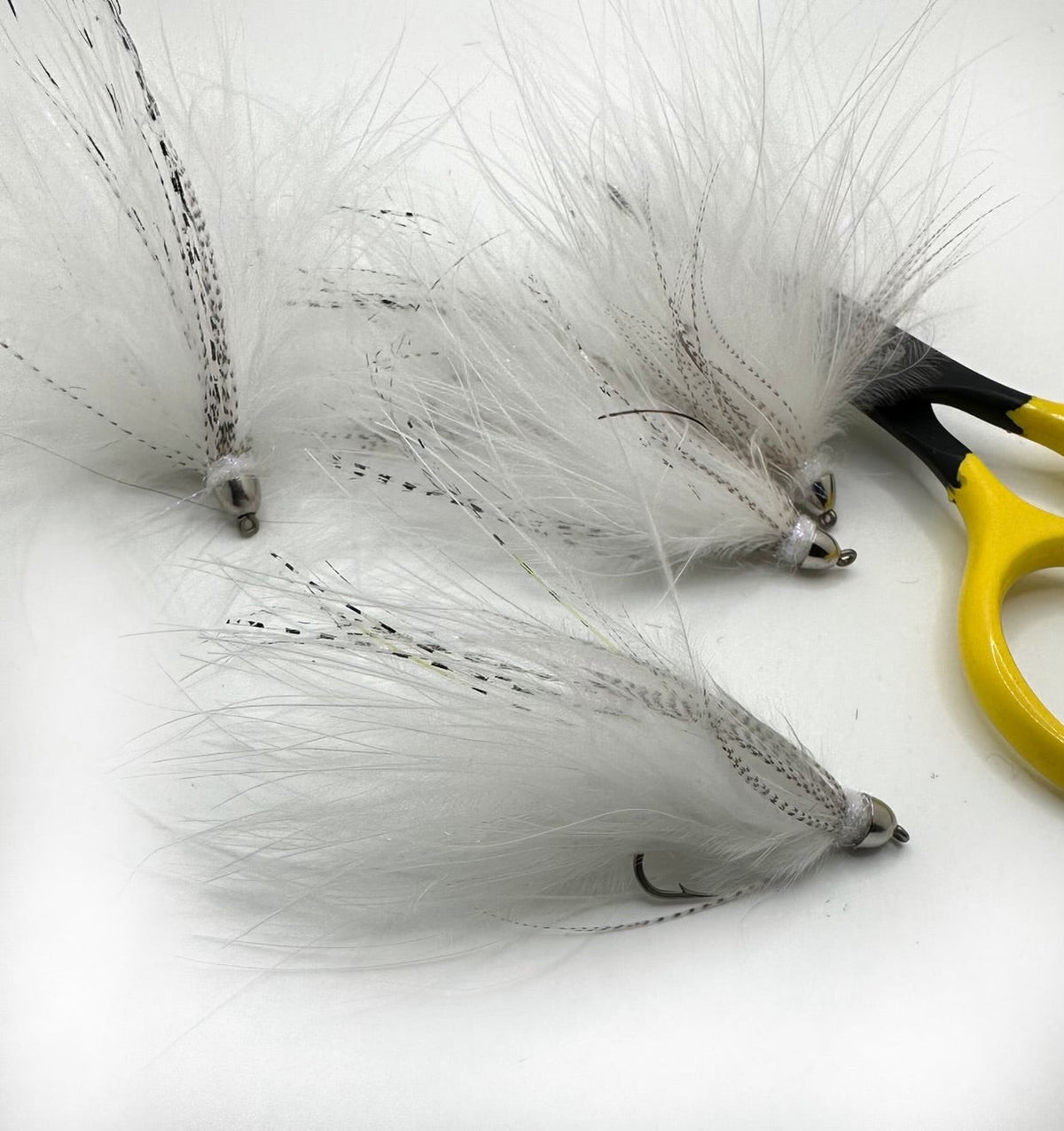 Cone Head Soft Hackle Streamer White
