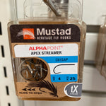Mustad Streamer Hook 1X Strong 1X Long Forged Straight Titan X
