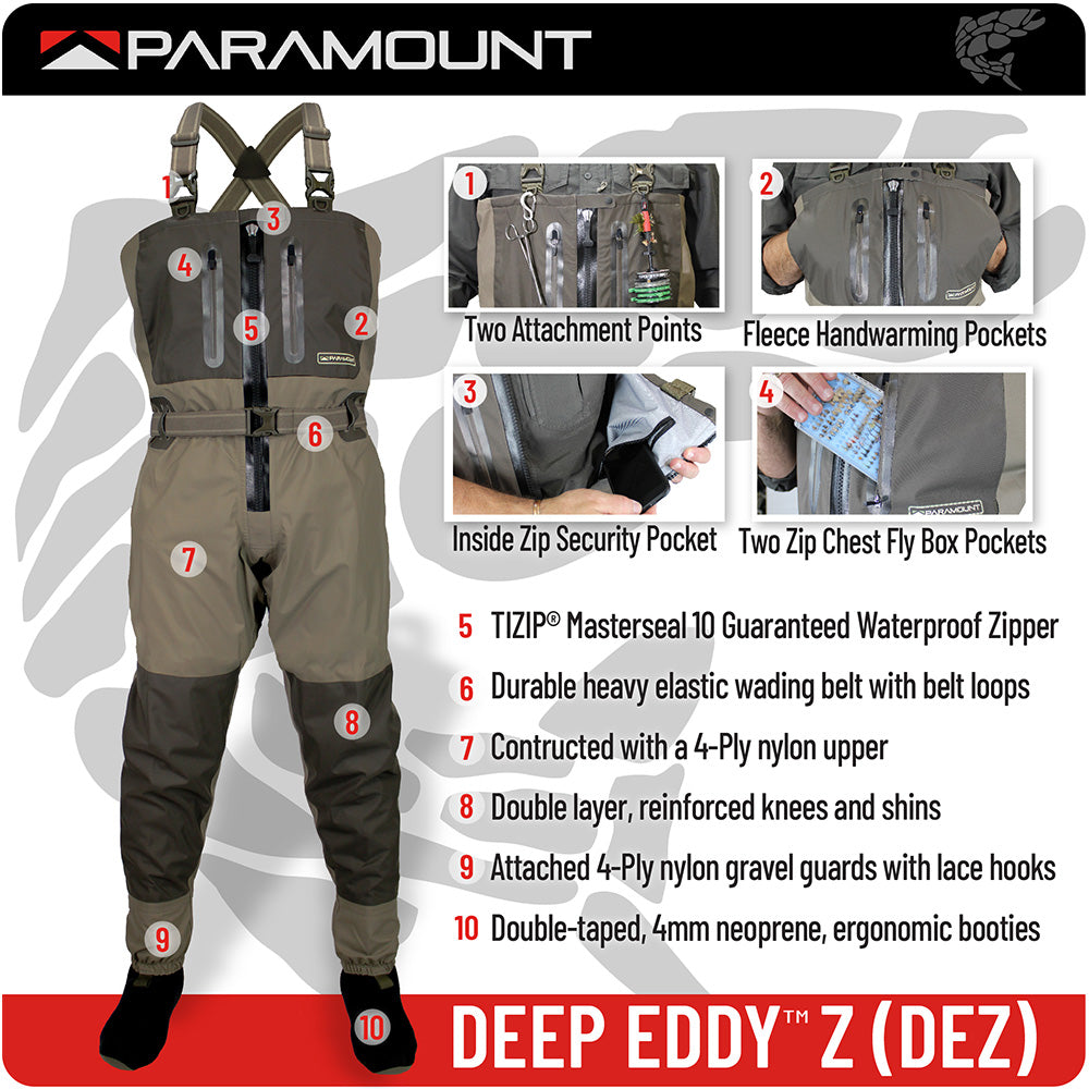 Paramount DEEP EDDY Zippered Breathable Wader