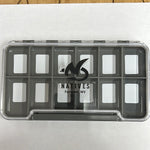 Natives Waterproof Clear Thin Fly Box 12 Compartment 7.25X4