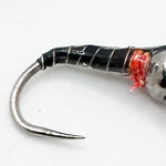 Black TB Euro Zebra Midge Black