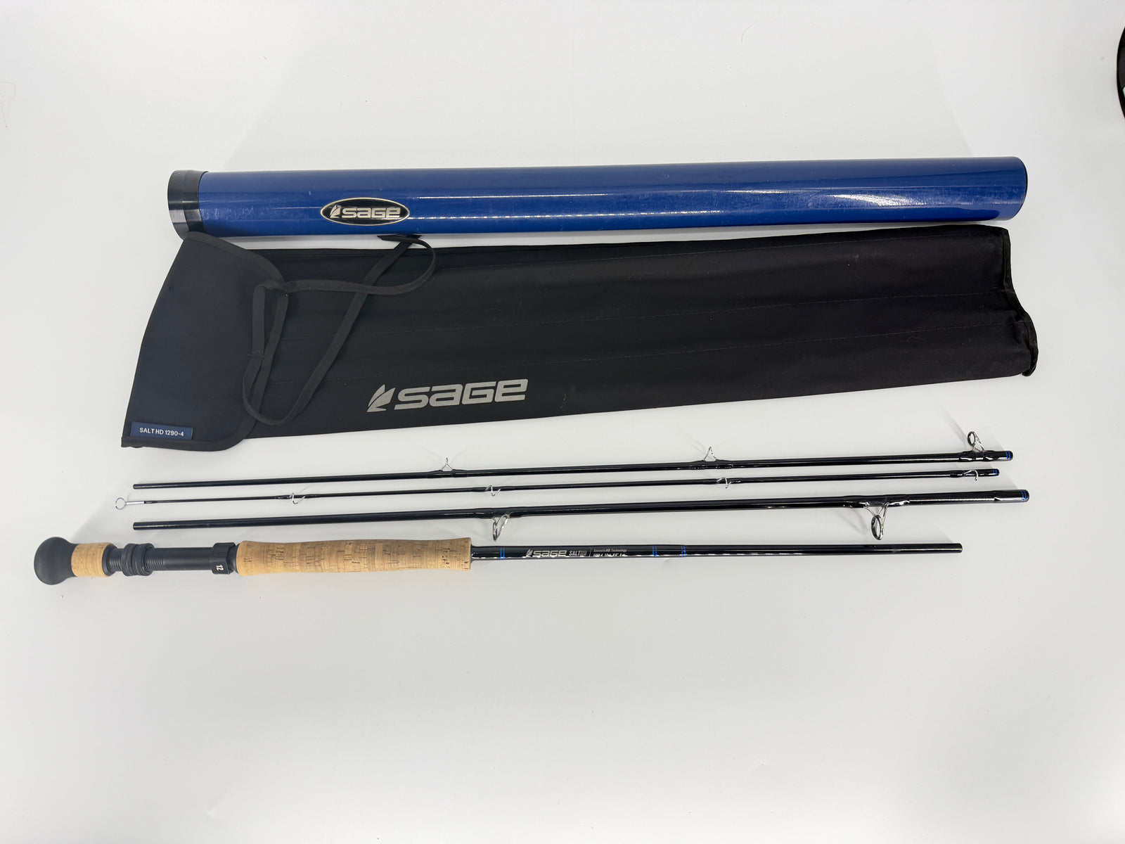 Sage SALT HD 9' 12wt 4pc Fly Rod w/ Tube & Sock – Saltwater Fly Rod