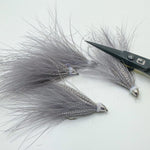 Cone Head Soft Hackle Streamer Gray