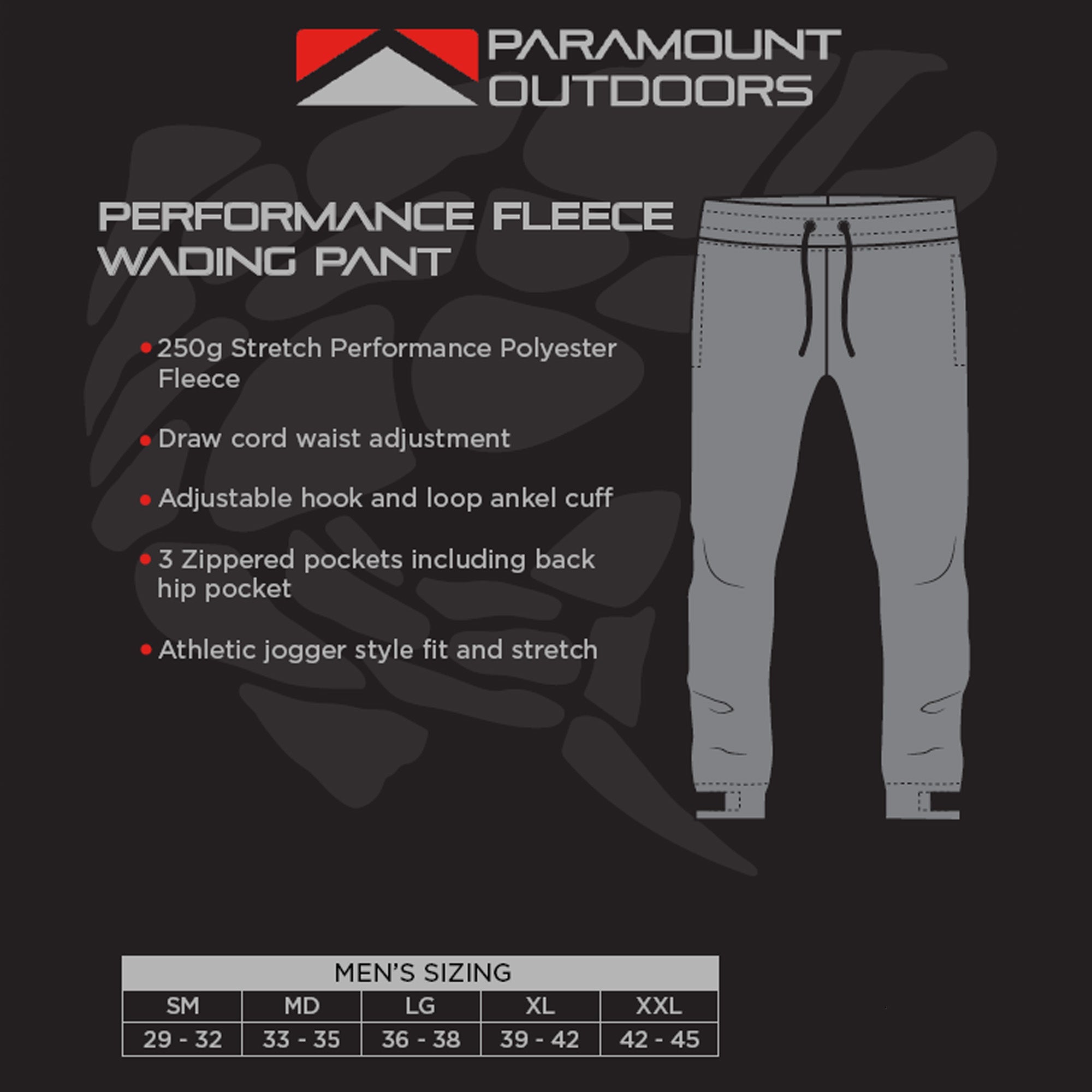 Paramount Whetstone Performance Fleece Wading Jogger
