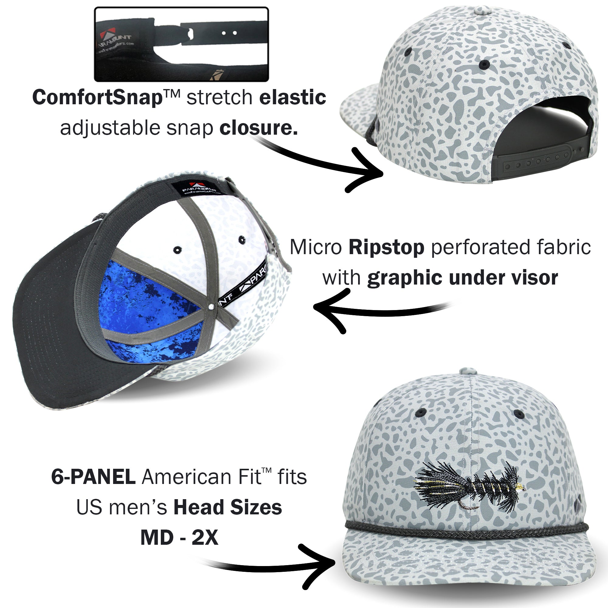Paramount Wooly Bugger 6-Panel Riverside Mesh Back Cap