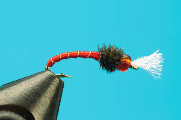 Rojo Midge - Beadhead