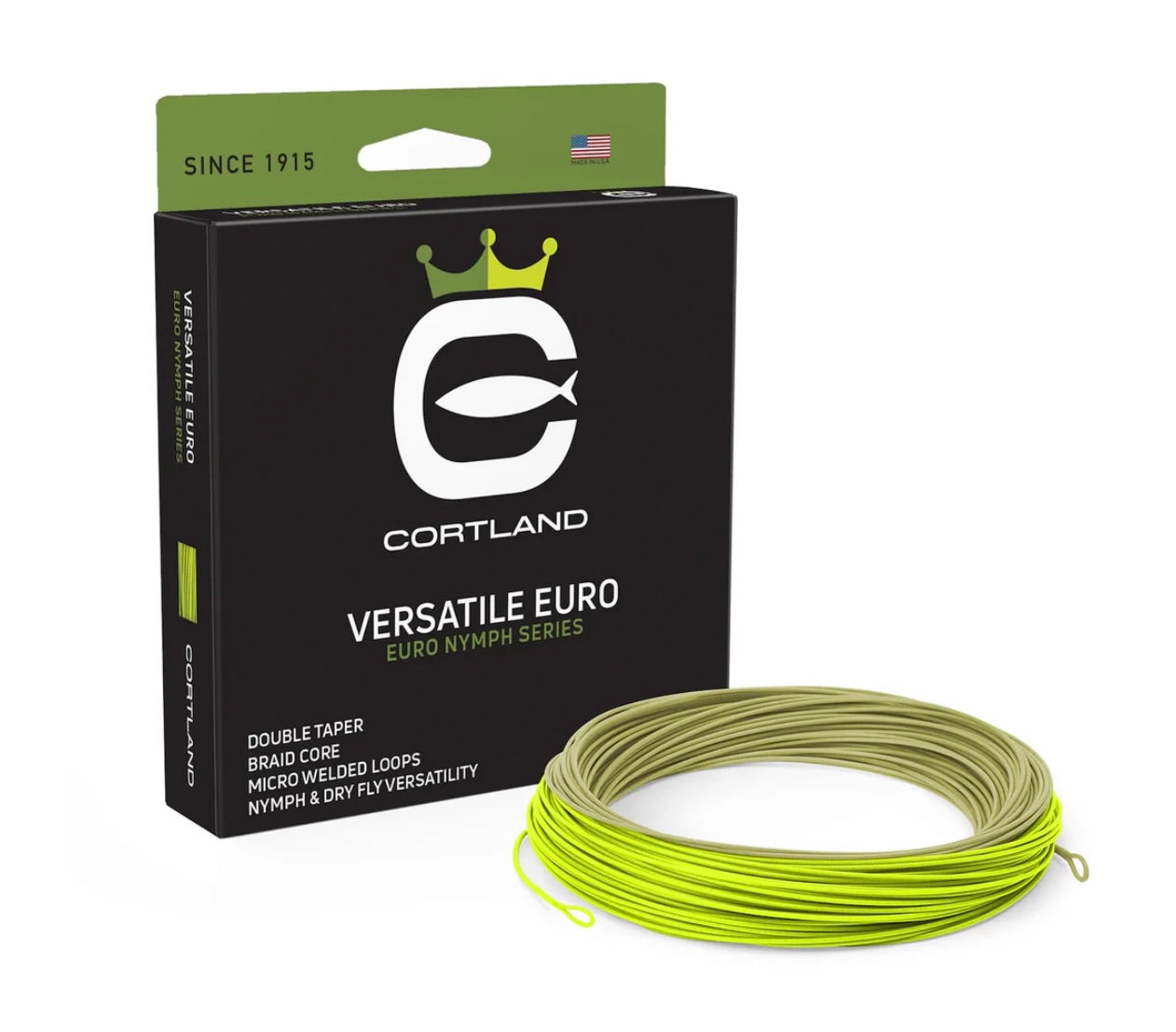 Cortland Versatile Euro Nymph .022 DT Sage Green/Chartreuse Fly Line