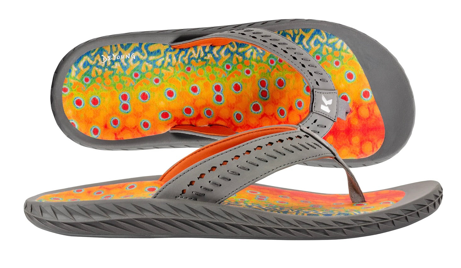 Korkers Fish Flip® - Brook Trout with Fixed Kling-On Deck Soles
