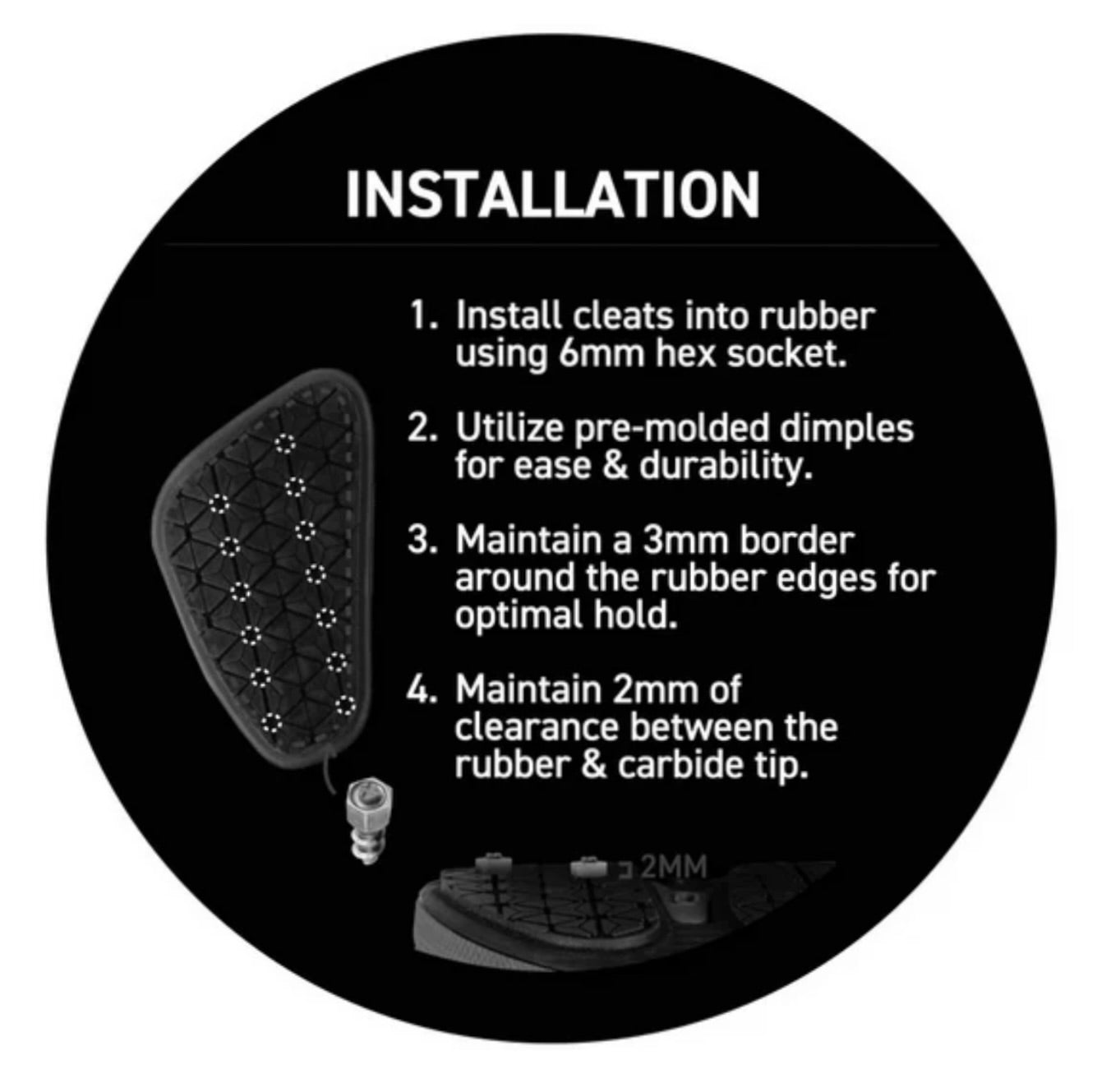 Korkers XTRA-BITE™ Carbide Screw-In Cleats