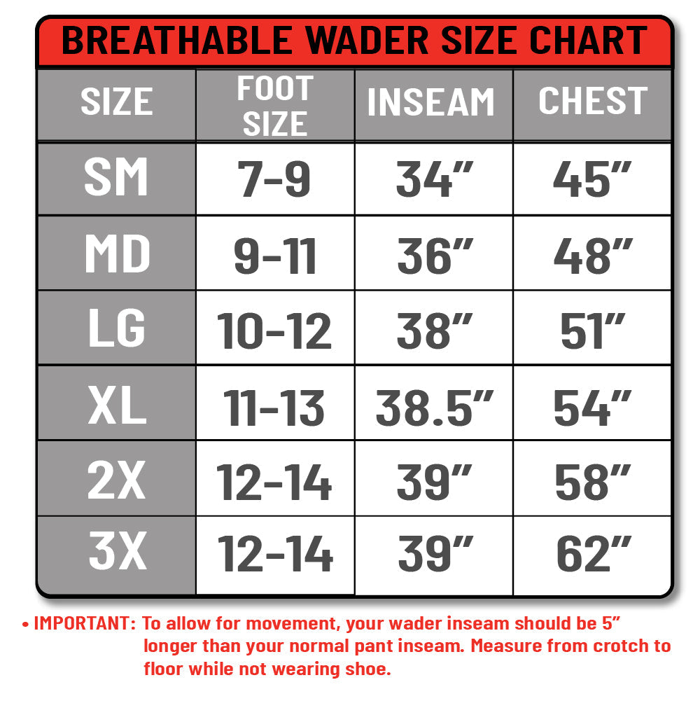 Paramount DEEP EDDY Breathable Chest Wader