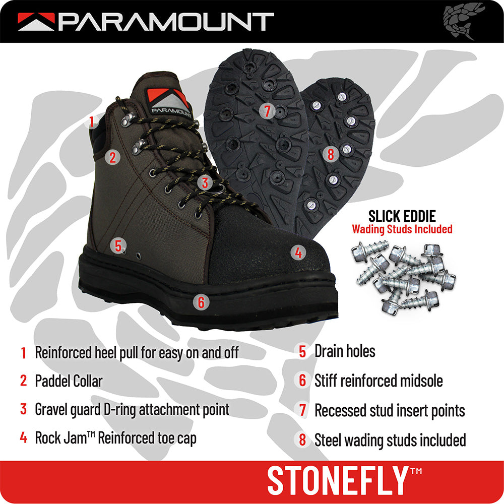 Paramount Stonefly Cleated Wading Shoe