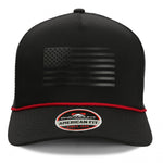 Ridgeline Thin Red Line-trucker Hat American Flag Rope Cap