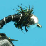 Zebra Midge Curved Silver - Tungsten