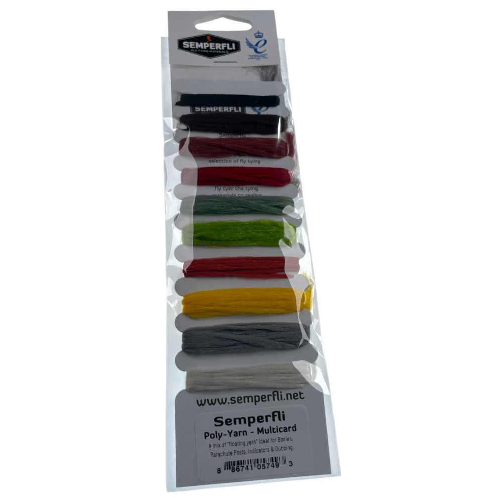 Semperfli Poly-Yarn Multicard Fly Tying Yarn