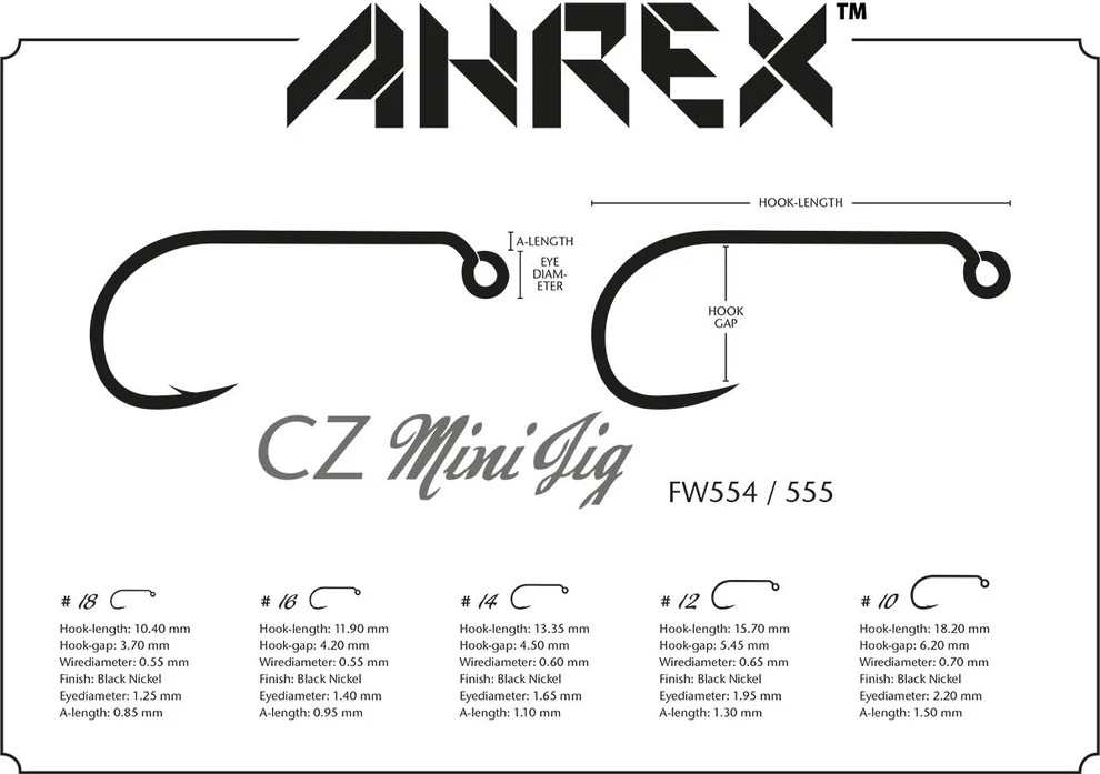 Ahrex FW555 Mini Jig Hook