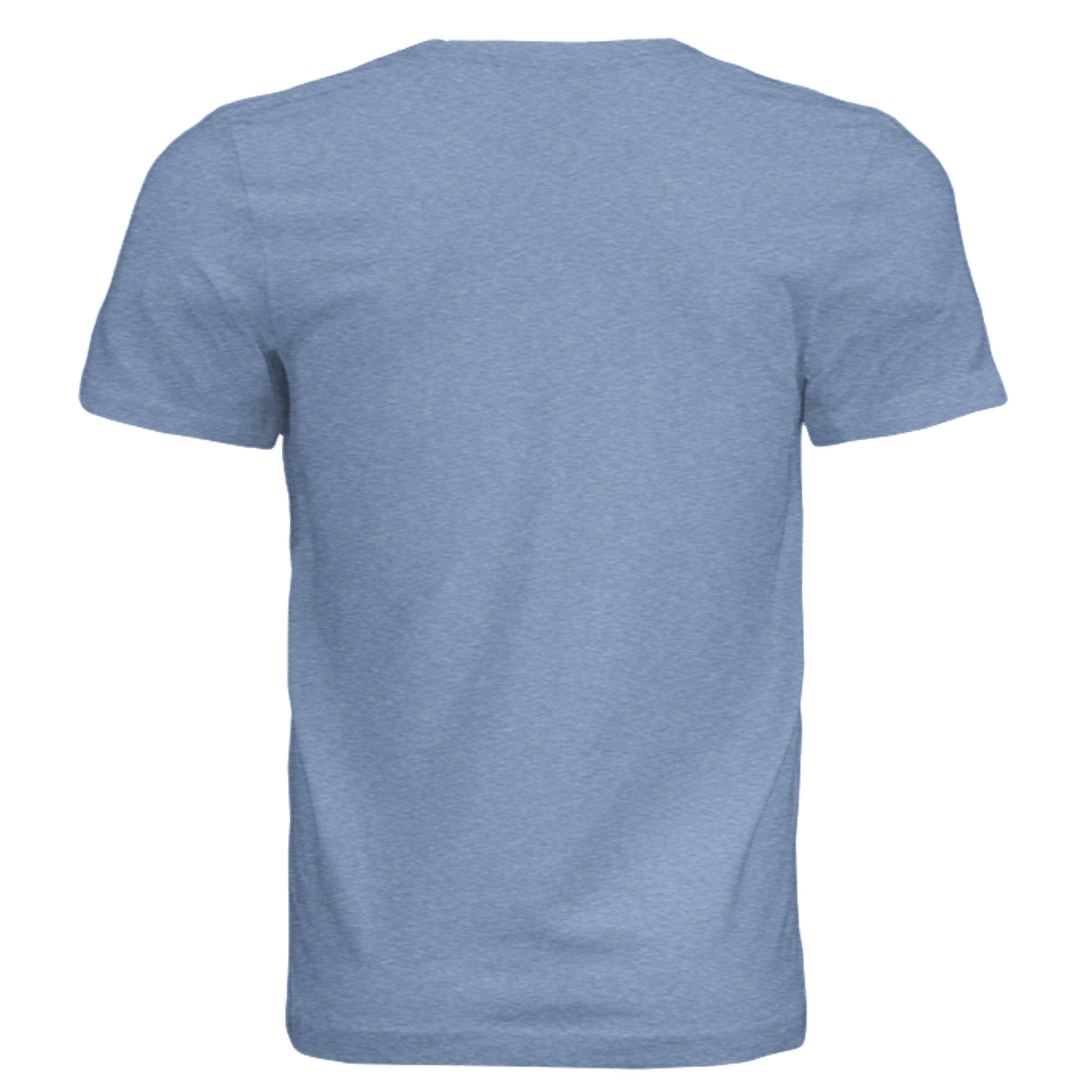 Solid Blue Triblend - 3413C - BACK