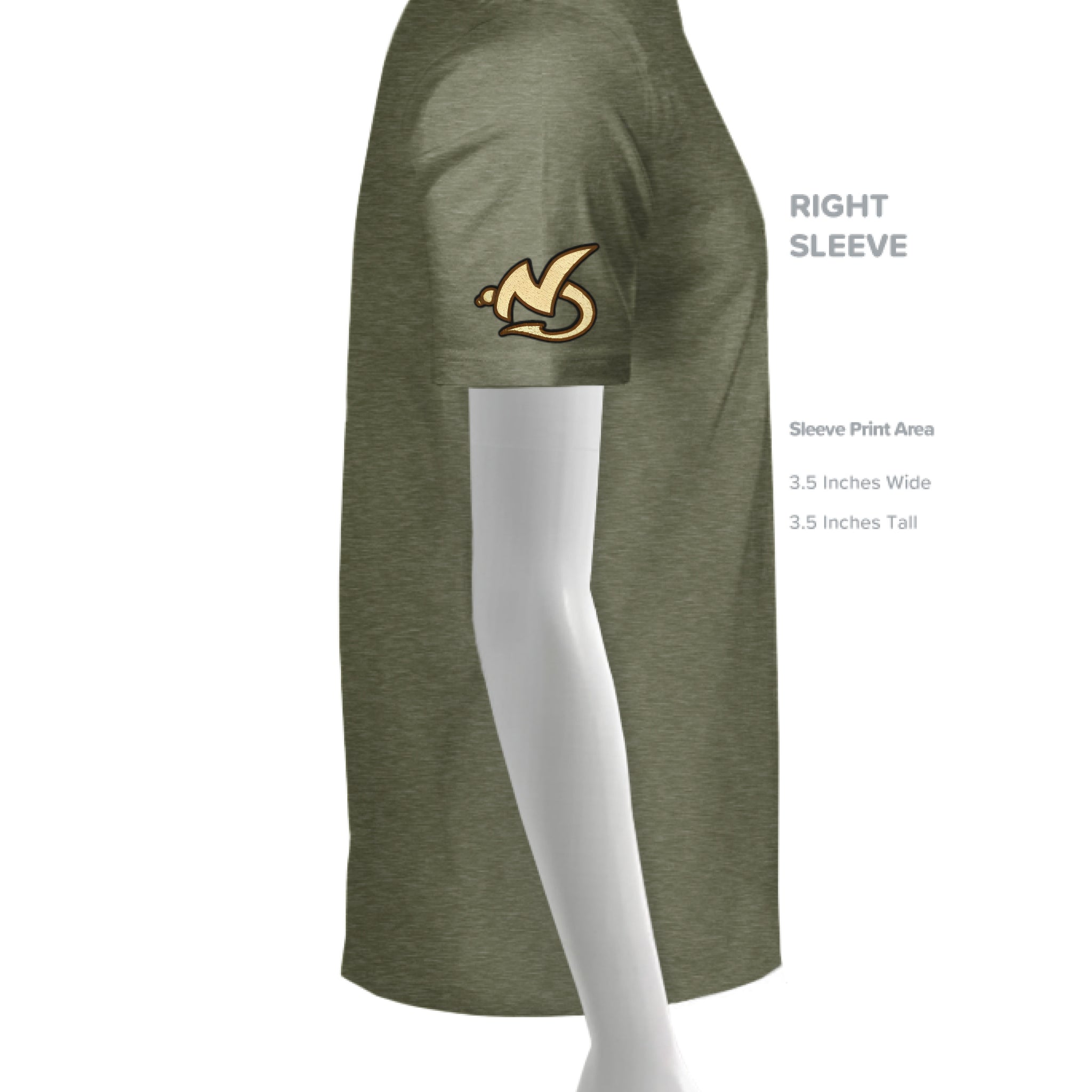 MILITARY GREEN - SLEEVE_RIGHT