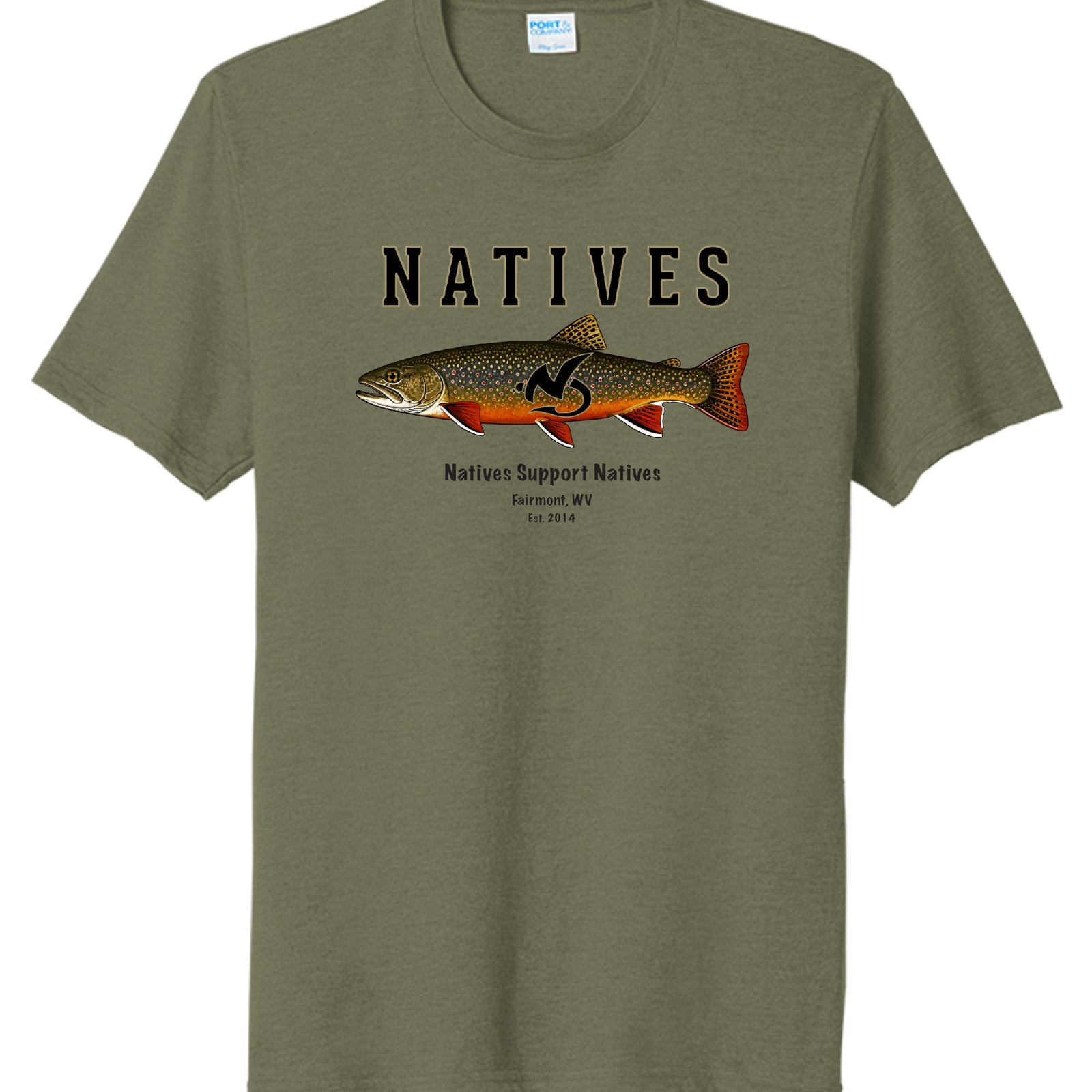 Military Green Heather - PC330 - FRONT