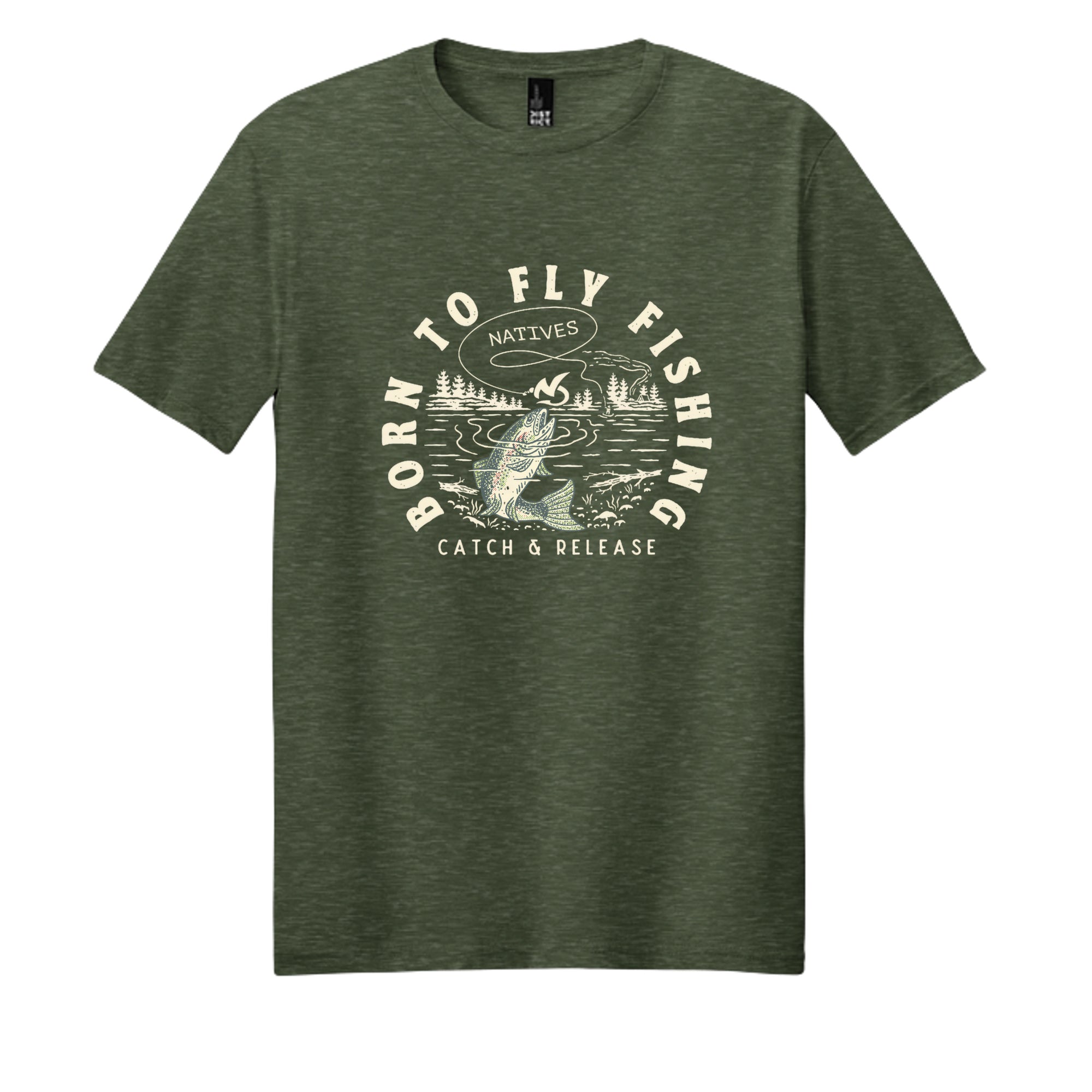 Heathered Forest Green - DM108 - FRONT