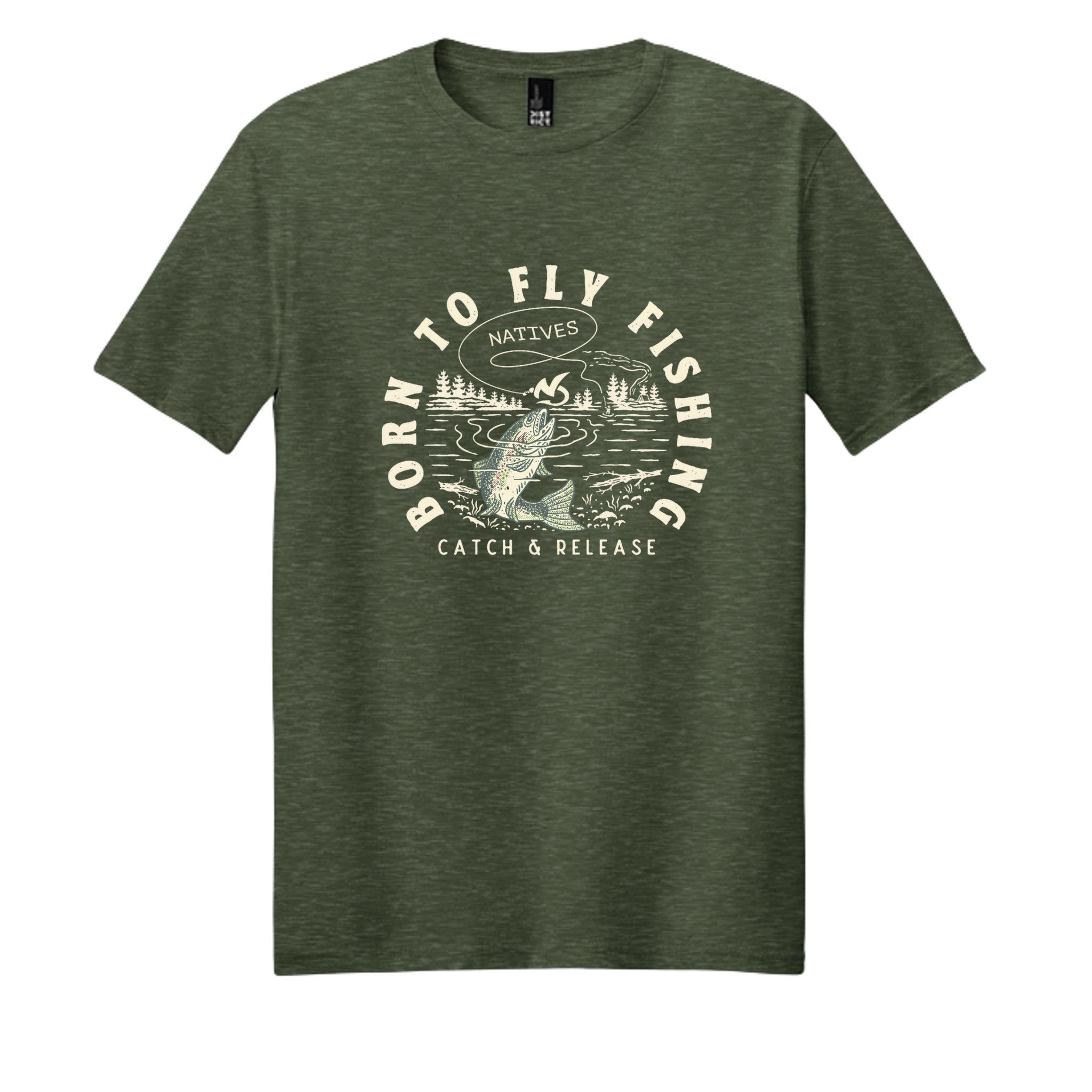Heathered Forest Green - DM108 - FRONT