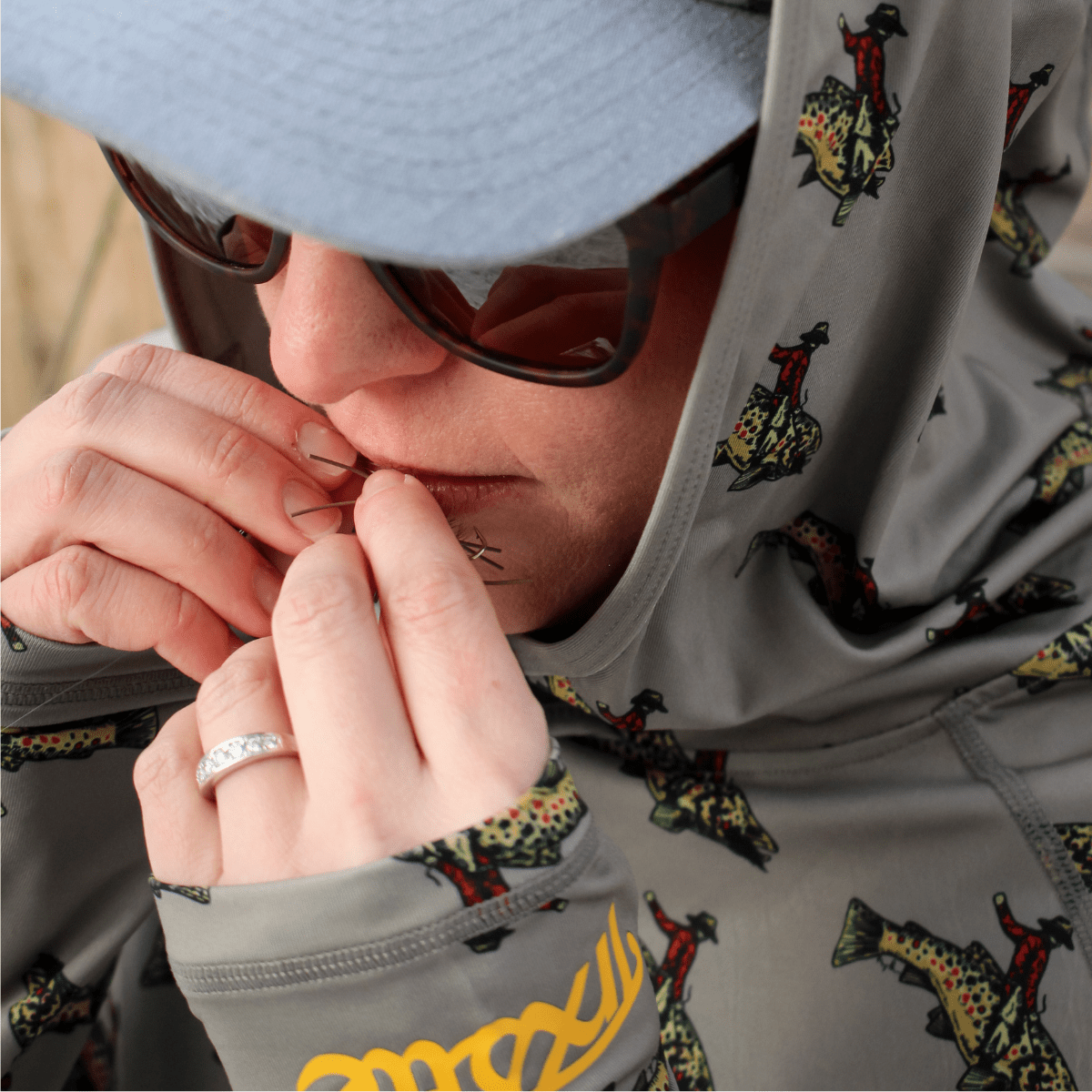 Trxstle Featherweight Bucking Brown Sun Hoodie
