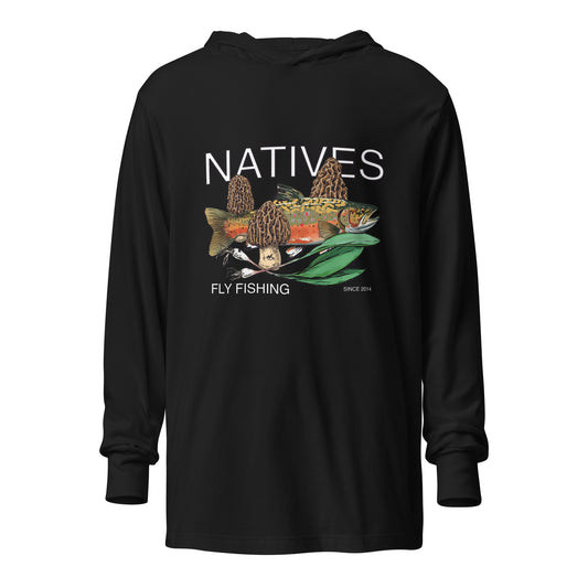 Spring Natives Hooded long-sleeve tee