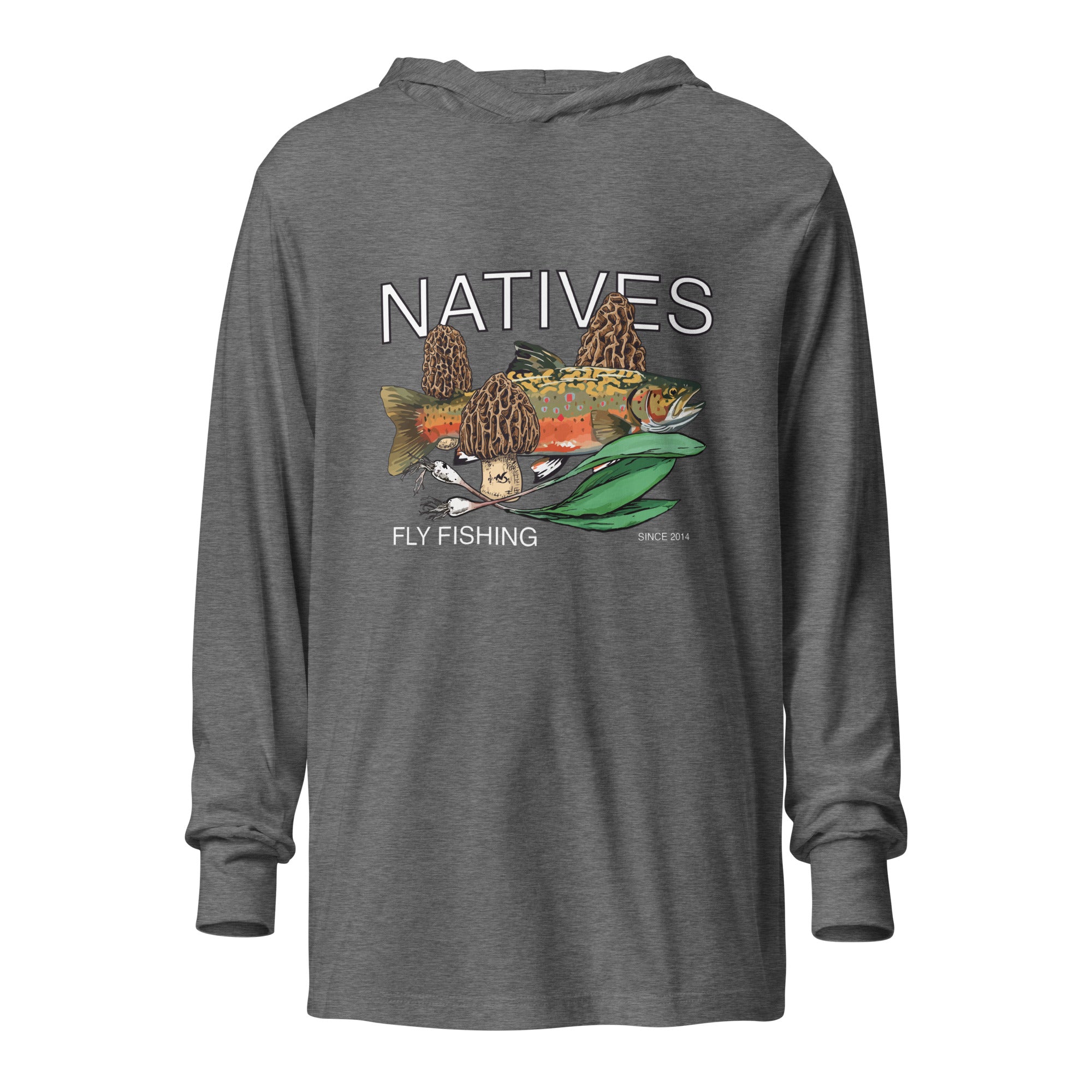 Spring Natives Hooded long-sleeve tee