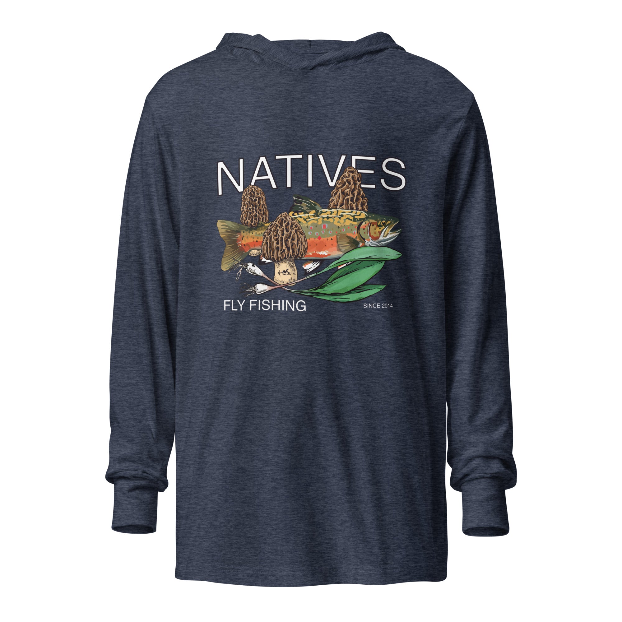 Spring Natives Hooded long-sleeve tee