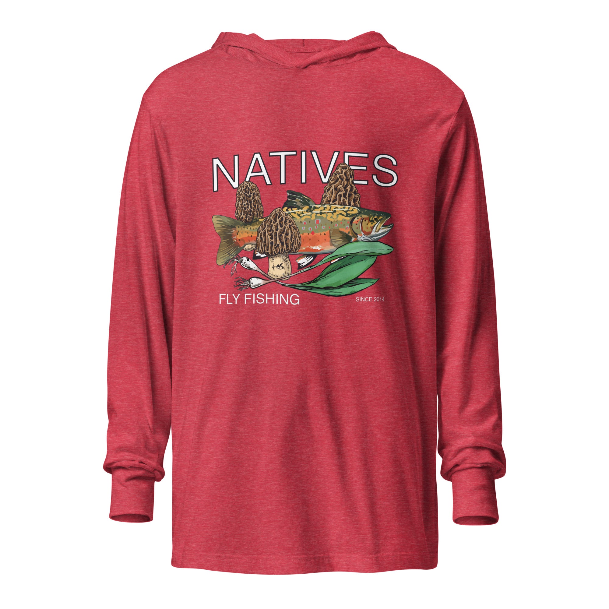 Spring Natives Hooded long-sleeve tee