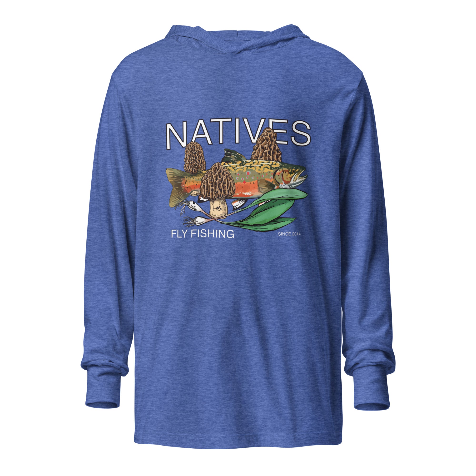 Spring Natives Hooded long-sleeve tee